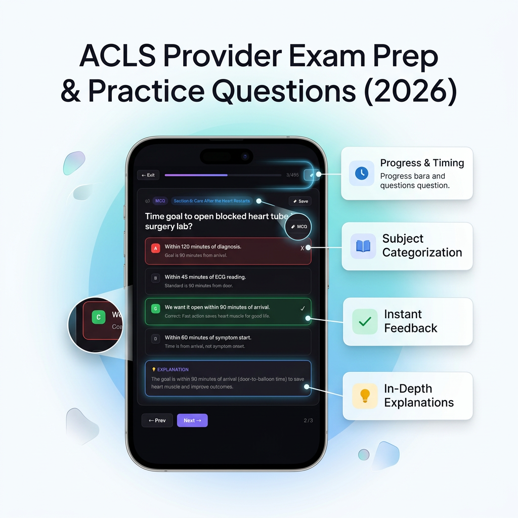 ACLS Provider Exam Prep & Practice Questions (2026) exam prep