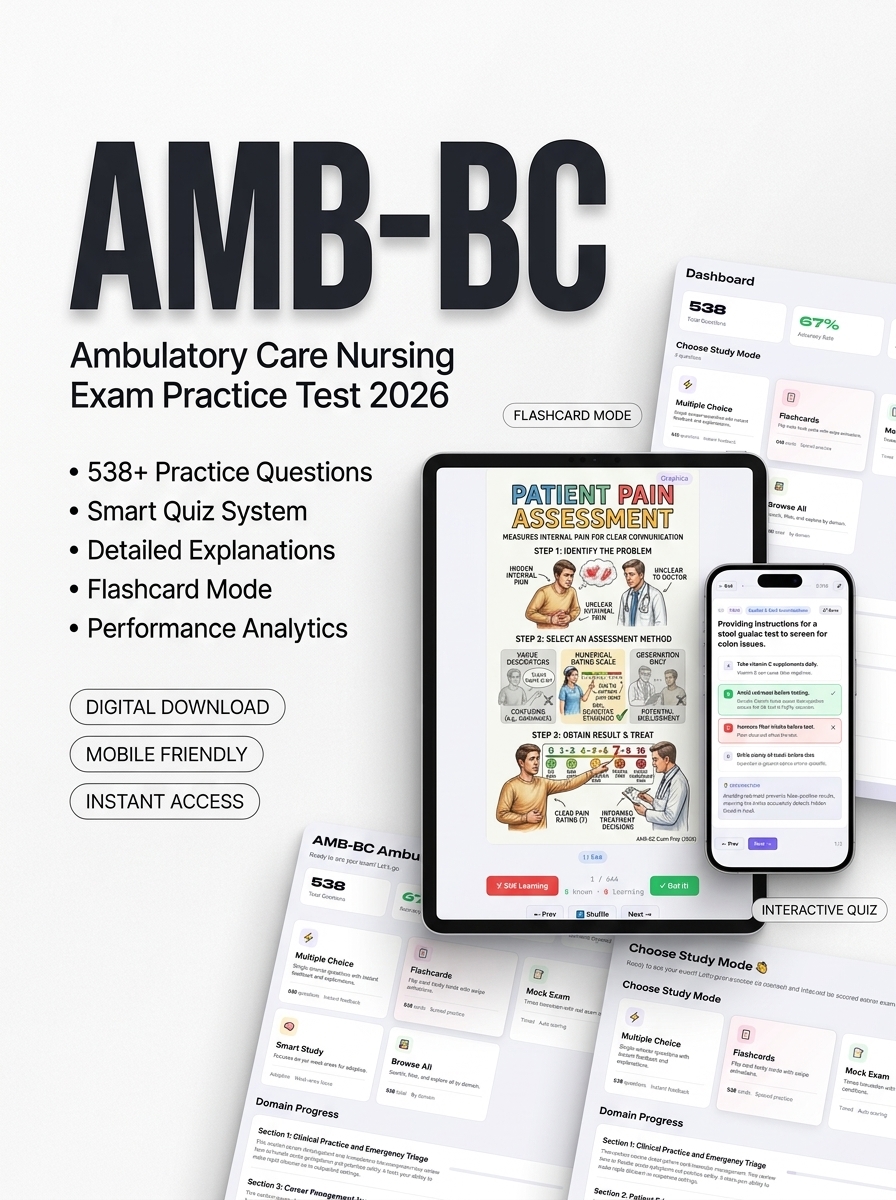 AMB-BC Ambulatory Care Nurse Test Prep exam prep