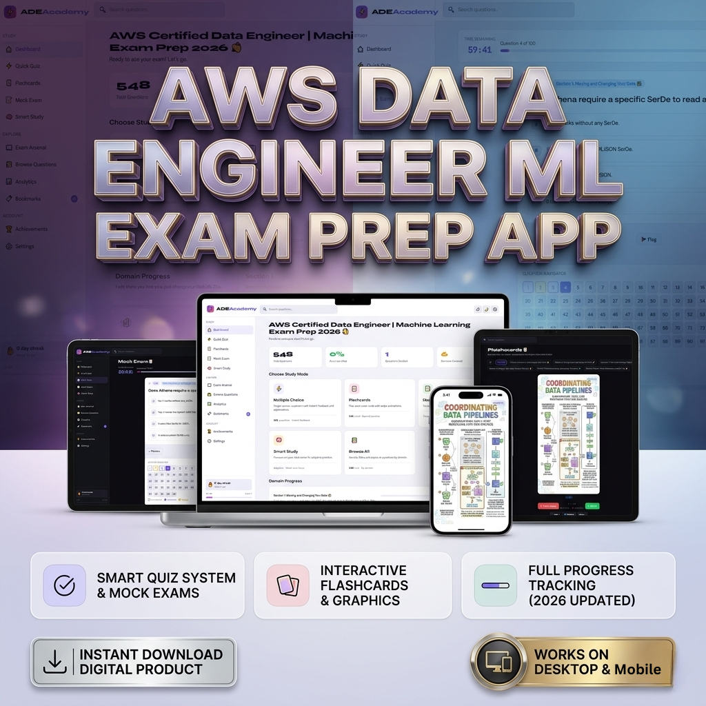 AWS Certified Data Engineer | Machine Learning Exam Prep 2026 exam prep