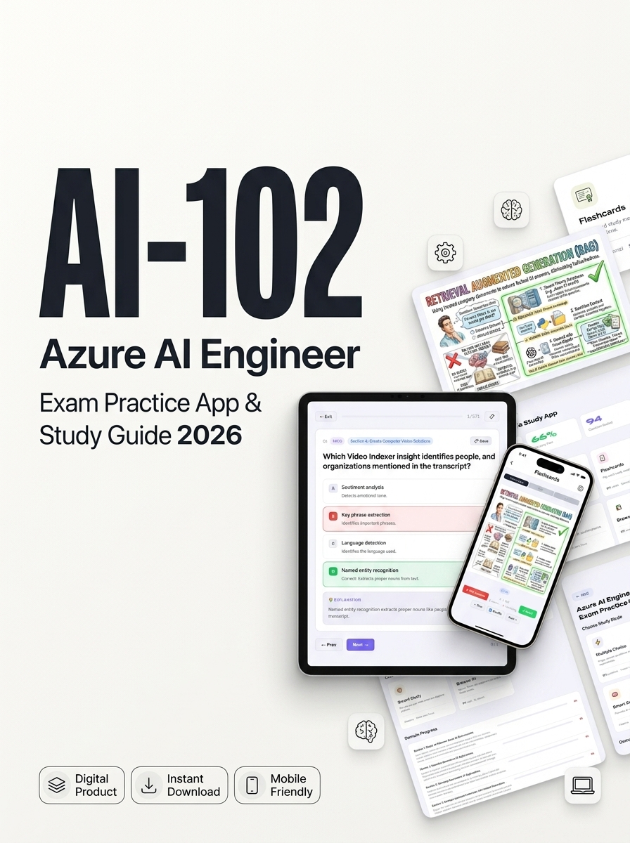 Azure AI Engineer AI-102 Exam Prep App & Study Guide 2026 exam prep