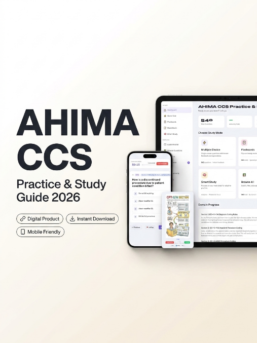 AHIMA CCS Practice & Study Guide 2026 exam prep