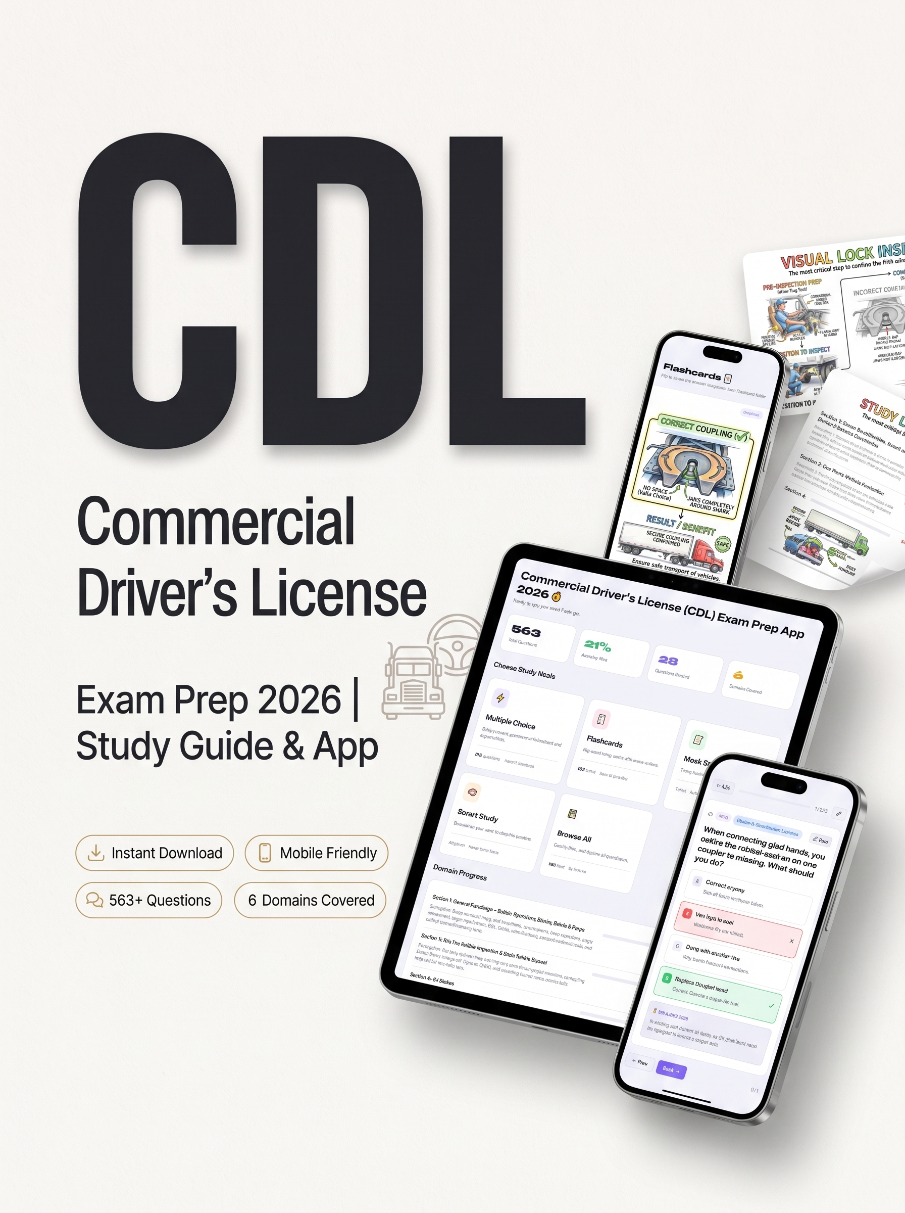 Commercial Driver's License (CDL) Exam Prep App 2026 exam prep