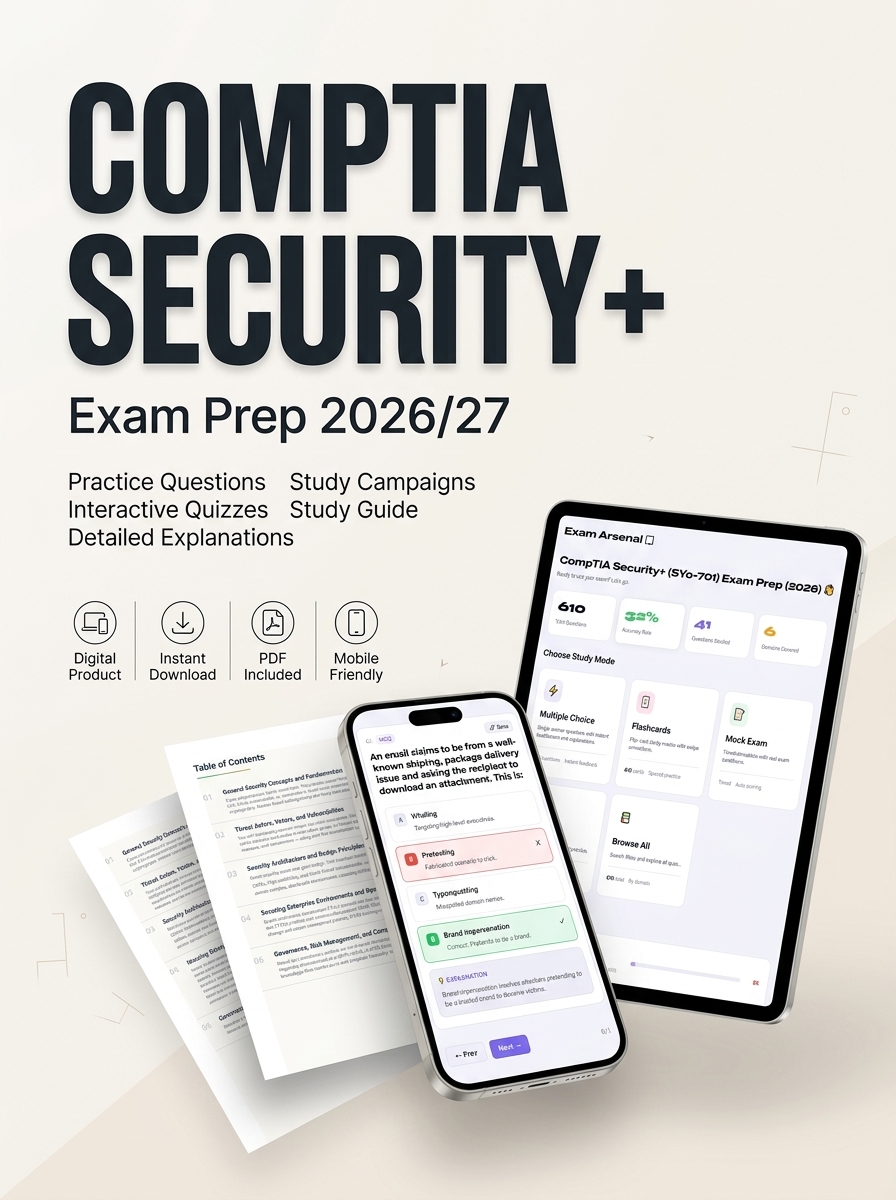 CompTIA Security+ (SY0-701) Exam Prep (2026) exam prep