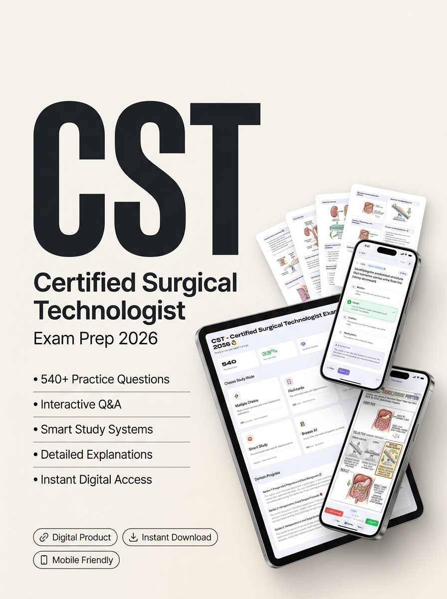 CST - Certified Surgical Technologist Exam Prep 2026 exam prep