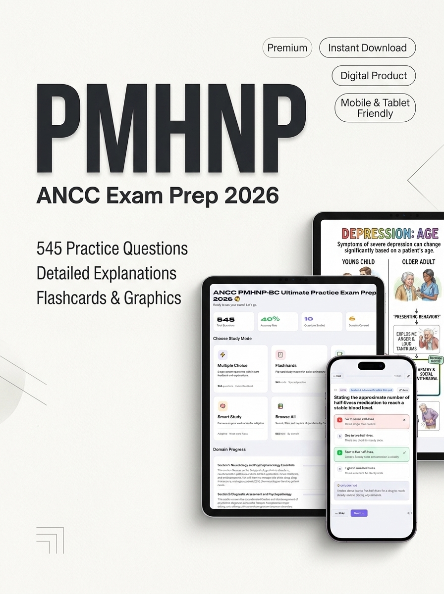 ANCC PMHNP-BC Ultimate Practice Exam Prep 2026 exam prep