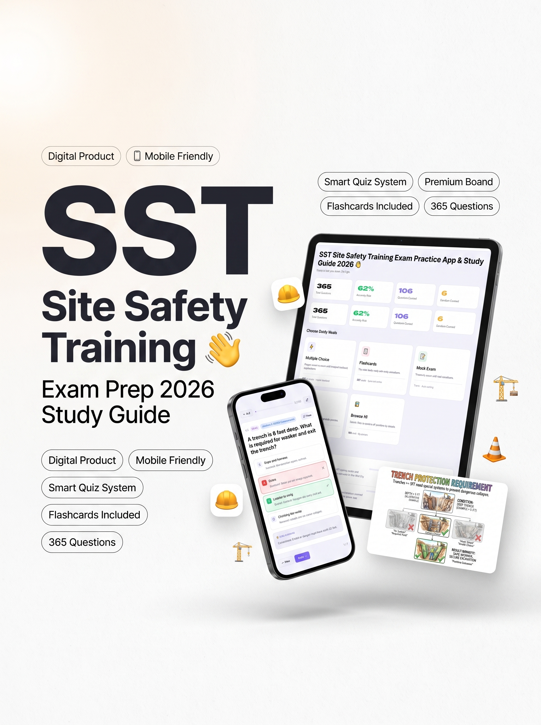 SST Site Safety Training Exam Practice App & Study Guide 2026 exam prep
